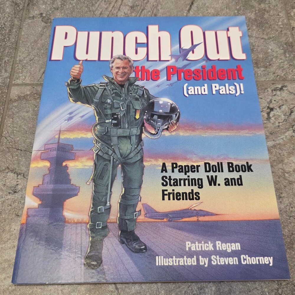 Punch Out the President Paper Doll-George Bush-Dick Cheney-Regan white elephant